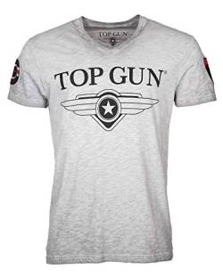 Top Gun Herren T-Shirt Windy Tg20191007 Grey Mélange,M von Top Gun