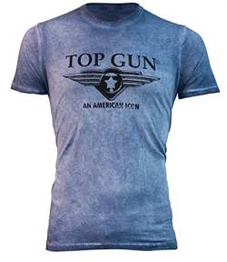 Top Gun Herren T-Shirt Wing Cast Tg20191040 Navy,XXL von Top Gun