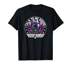 Top Gun Maverick Helmet Talk To Me Goose Quote T-Shirt von Top Gun