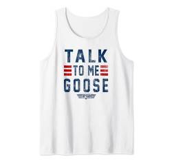 Top Gun Talk To Me Goose Bold Text Stack Tank Top von Top Gun