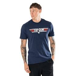 Top Gun Unisex Logo T-Shirt, blau, S von Top Gun