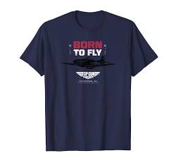 Top Gun: Maverick Born To Fly P-51 Mustang Silhouette T-Shirt von Top Gun