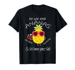 Retro Hawaii Ananas Lustiges T-Shirt von Top Hipster Ananas Hula Tiki Pineapple Ananas Love
