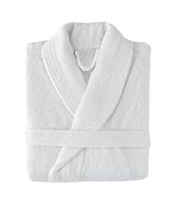 Top Towel Unisex Erwachsene Kapuze Bademantel, weiß, M von Top Towel