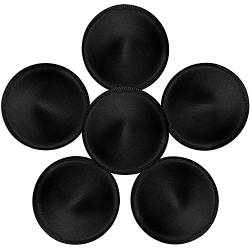 TopBine 3 Paar BH Einlagen Bra pads herausnehmbaren Sport BH,Bikinis Unterwäsche Einsätze Pads (Schwarz Runde Xl) von TopBine