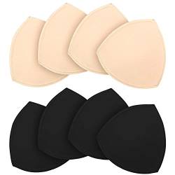 TopBine 4 Paar BH Einlagen Bra Pads herausnehmbaren Sport BH,Bikinis Unterwäsche Einsätze Pads von TopBine