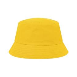 TopTie Fischerhut Kinder Bucket Hat UV-Schutz Sonnenhut für Jungen und Mädchen- Gelb von TopTie