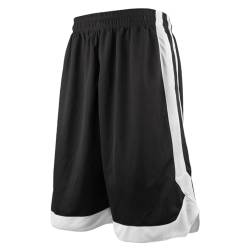 TopTie Herren Sport Shorts, Basketball Trainingsshorts Kurze Sporthose mit Taschen-Schwarz-M von TopTie