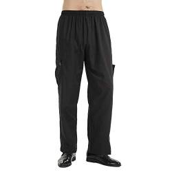 TopTie Kochhosen Unisex Bäckerhose Chefhose Küchenhose im Cargo-Stil von TopTie