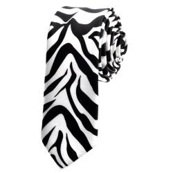 TopTie Unisex Zebra-Tierdruck Dünne 2 Zoll-Krawatten-Bindung, Discount Krawatten von TopTie