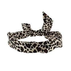 Topkids Accessories Draht-Stirnbänder für Damen und Mädchen, Haarband, Samt, Schottenkaro, Neon, Armee, Leopardenmuster, Metallic, Regenbogen-Stirnband, Festival, Urlaub, Essentials (Leopard) von Topkids Accessories