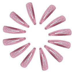 Topkids Accessories Glitzer-Haarspangen, glitzernd, für Mädchen, Kinder, Damen, Kinder, Clip, glitzernde Fransen, Party, Sektionierung, 5 cm (12 rosa Glitzer) von Topkids Accessories