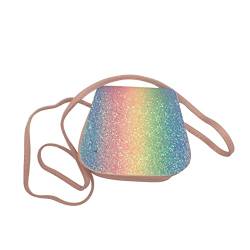 Topkids Accessories Niedliche Regenbogen-Glitzer-Handtasche für Kinder, glitzernde Geschenke für Kin, rose, One size von Topkids Accessories