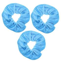 Topkids Accessories - Samt Scrunchie Scrunchies Elastische Haarband Pferdeschwanz Halter Haar Scrunchie Haargummis Haarschmuck für Frauen Damen Mädchen - 3 Stück (Türkis) von Topkids Accessories