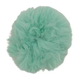 Topkids Accessories Super Flauschiger Kunstfell-Haargummi, mittlere Größe Scrunchie für dickes & dünnes Haar für Frauen & Mädchen, halter (Mintgrün) von Topkids Accessories