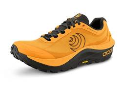 Topo Athletic Herren MTN Racer 3 bequeme leichte 5 mm Drop Trail Running Schuhe, Sportschuhe für Trailrunning, Mango/Espresso, 44 EU von Topo Athletic