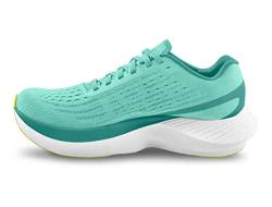 Topo Athletic Specter Damen-Straßenlaufschuhe, bequem, leicht, 5 mm, für Straßenlaufen, Sportschuhe, Aqua/Lime, 37.5 EU von Topo Athletic