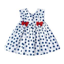 Topophilia Baby Girl's Polka Dots Kleider, Kleinkind ärmelloses A Line Bowknot Kleid 9-12M von Topophilia