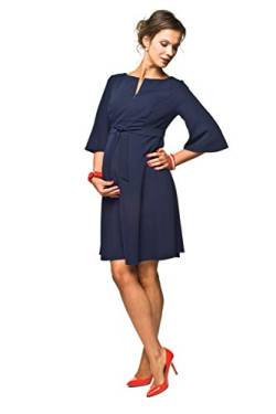 Damen festliches Umstandskleid mit Stillfunktion, Modell: NIMIS, dunkelblau, S von Torelle Maternity Wear
