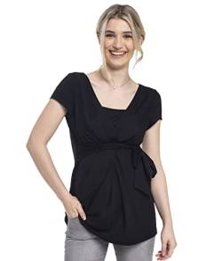 Still-T-Shirt, Umstandsshirt Kurzarm, Modell: GESSA, schwarz, XL von Torelle Maternity Wear