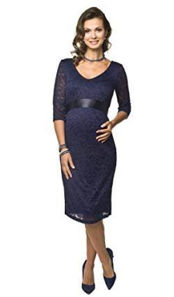 Torelle Maternity Wear Damen Umstandskleid Brautkleid für Schwangere, Modell: LACE, 3/4 Arm, dunkelblau, S von Torelle Maternity Wear