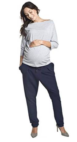 Torelle Maternity Wear Hose Damen aus Baumwolle, Umstandshose, Schwangerschaftshose, Modell: Pepper, dunkelblau, Gr. XL von Torelle Maternity Wear