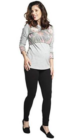 Torelle Maternity Wear Leggings für Schwangere aus Baumwolle Premiumqualität, Modell: MAYO SOMMER, schwarz lang, M von Torelle Maternity Wear