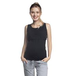 Torelle Maternity Wear Sommertop Stillen, Umstandsmode Sommer Baumwolle, Modell: AURIL, schwarz, M von Torelle Maternity Wear