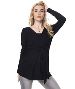 Torelle Maternity Wear Stillshirt warm Schwangerschaftsshirt Damenshirt Pulli, Modell: GESSA, Langarm, schwarz, L von Torelle Maternity Wear