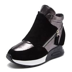 High Top Sneaker für Damen Hidden Heel Sneakers Frühling Herbst Höhe Increasing Casual Stylish Wedge Heels Schuhe von Toride