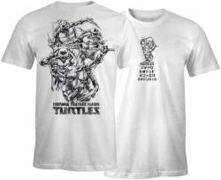 Tortues Ninja Herren Metmntdts001 T-Shirt, weiß, S von Tortues Ninja