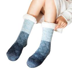 Fuzzy-Bodensocken,Bodensocken für den Innenbereich, Warme lange Bodensocken, Bequeme und warme flauschige Schlafsocken, ein Must-have nach der Geburt Toseky von Toseky