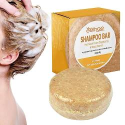 Ingwer-Shampoo-Riegel für Haarwachstum - Ingwer-Shampoo für Haarwachstum - Natürliches Ingwer-Haarwachstumsshampoo 65 g für Männer, Frauen, Teenager, Kinder, Babys Gsdgdsg von Toseky