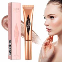 Rouge Highlighter Stick - 3-in-1 cremiger Rouge-Highlighter-Stift | Wasserdichter Sheer Glow Buildable Color Contouring Pen Rouge und mischbarer Highlighter Make-up-Stick für das Gesicht Toseky von Toseky