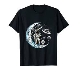 Astronaut Vater und Sohn im Weltraum T-Shirt von Totality