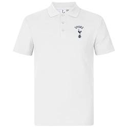 Tottenham Hotspur FC - Herren Polo-Shirt mit einem Vereinswappen - Offizielles Merchandise - Geschenk - Weiß - EIN Wappen - XL von Tottenham Hotspur