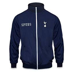 Tottenham Hotspur - Herren Trainingsjacke im Retro-Design- Offizielles Merchandise - Geschenk für Fußballfans - Dunkelblau - Marineblau - XL von Tottenham Hotspur