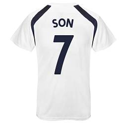 Tottenham Hotspur - Herren Trainingstrikot aus Polyester - Offizielles Merchandise - Geschenk für Fußballfans - Weiß - Son 7 - L von Tottenham Hotspur