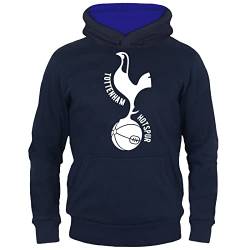 Tottenham Hotspur - Jungen Fleece-Kapuzenpullover mit Grafik-Print - Offizielles Merchandise - Geschenk für Fußballfans - Dunkelblau - 8-9 Jahre von Tottenham Hotspur