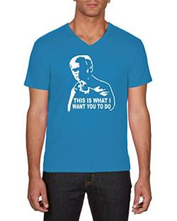 Touchlines Herren Horatio Cane T-Shirt, Blau (Azur 49), Small von Touchlines
