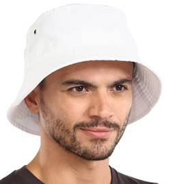 Tough Headwear Fischerhut für Herren – Fischerhut – Herren-Strandhut – Fischerhut für Damen – Strandhüte für Damen – Sonnenhüte Weiß von Tough Headwear