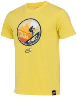 Tour de France T-Shirt Mountain – Offizielle Kollektion Radfahren, gelb, M von Tour de France