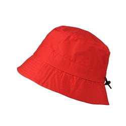 Toutacoo, Sommerhut, Sonnenhut, zusammenklappbar in der integrierten Tasche, Baumwoll-Touch, (22 -Rot/Sonne) von Toutacoo