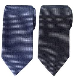 Extra lange Krawatte Herren Mikrofaser Gewebter Jacquard XL Krawatte 160 cm, PA2-110, XL von Towergem
