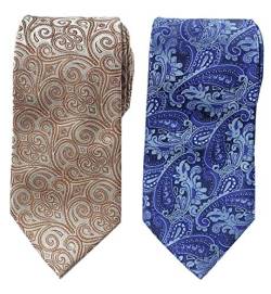 Extralange Fashion Krawatte Paisley Herren gewebt Jacquard Handarbeit Krawatte Gr. 95, Pa2-087 von Towergem