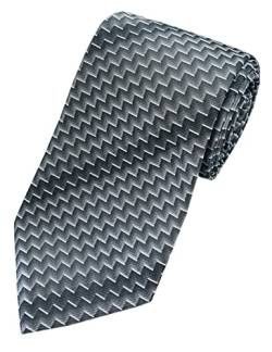 Towergem Extra lange Grau Krawatte XL 160 cm lange Geschäftsanzug Herren Krawatte von Towergem