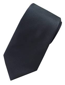 Towergem Extra lange Schwarz Reine Krawatte XL 160 cm lange Geschäftsanzug Herren Krawatte von Towergem
