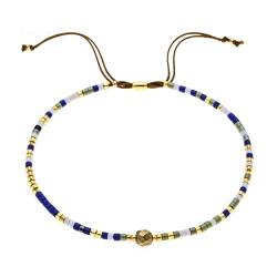 Townshine Schlichtes Miyuki Jewelry Freundschaftsarmband mit Tila-Perlen, mehrfarbig, für Damen und Mädchen, Kristall von Townshine