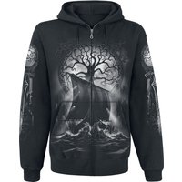 Toxic Angel Kapuzenjacke - Naglfar - S bis 5XL - für Männer - Größe 3XL - schwarz von Toxic Angel