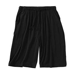 Kurze Sport und Freizeit Hose für Herren, Kordelzug/Elastische Jogginghose Trainingshose mit Reißverschluss Taschen - Fürs Training, Sport, Fitness, Laufen und Gym A2-Schwarz,8XL von ToySdeal